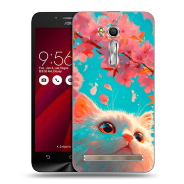 Пластиковый чехол на ASUS Zenfone Go 5.5 с принтом Красивый кот