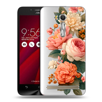 Пластиковый чехол на ASUS Zenfone Go 5.5 с принтом цветы