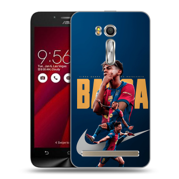 Пластиковый чехол на ASUS Zenfone Go 5.5 с принтом Барселона Barca Yamal Пластиковый чехол на ASUS Zenfone Go 5.5 с принтом Барселона Barca Yamal