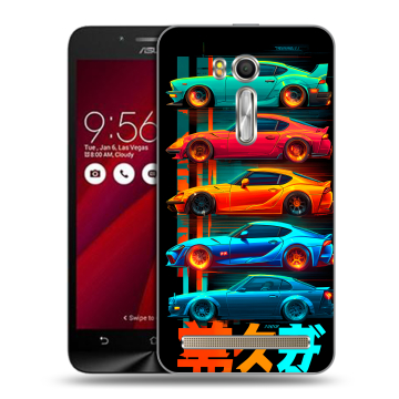 Пластиковый чехол на ASUS Zenfone Go 5.5 с принтом машины тачки
