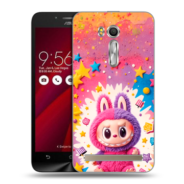 Пластиковый чехол на ASUS Zenfone Go 5.5 с принтом Labubu Лабубу Пластиковый чехол на ASUS Zenfone Go 5.5 с принтом Labubu Лабубу