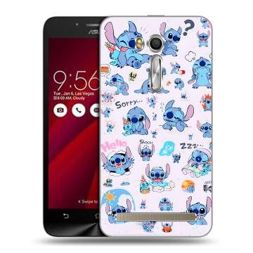 Пластиковый чехол на ASUS Zenfone Go 5.5 с принтом Лило и Стич