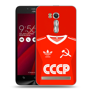 Пластиковый чехол на ASUS Zenfone Go 5.5 с принтом Флаг Герб СССР Пластиковый чехол на ASUS Zenfone Go 5.5 с принтом Флаг Герб СССР