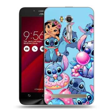 Пластиковый чехол на ASUS Zenfone Go 5.5 с принтом Лило и Стич