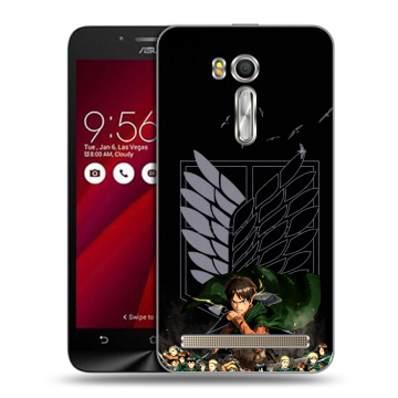 Пластиковый чехол на ASUS Zenfone Go 5.5 с принтом Атака титанов Пластиковый чехол на ASUS Zenfone Go 5.5 с принтом Атака титанов