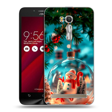 Пластиковый чехол на ASUS Zenfone Go 5.5 с принтом Новый год Пластиковый чехол на ASUS Zenfone Go 5.5 с принтом Новый год