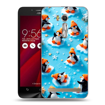 Пластиковый чехол на ASUS Zenfone Go 5.5 с принтом Новый год Пластиковый чехол на ASUS Zenfone Go 5.5 с принтом Новый год