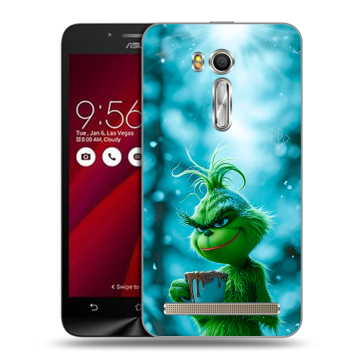 Пластиковый чехол на ASUS Zenfone Go 5.5 с принтом Новый год гринч Пластиковый чехол на ASUS Zenfone Go 5.5 с принтом Новый год гринч