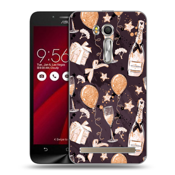 Пластиковый чехол на ASUS Zenfone Go 5.5 с принтом Новый год Пластиковый чехол на ASUS Zenfone Go 5.5 с принтом Новый год
