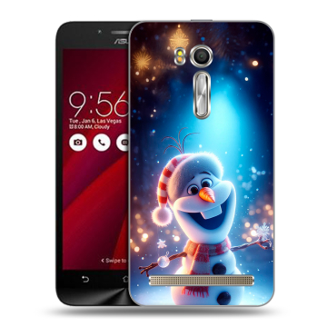 Пластиковый чехол на ASUS Zenfone Go 5.5 с принтом Новый год Пластиковый чехол на ASUS Zenfone Go 5.5 с принтом Новый год