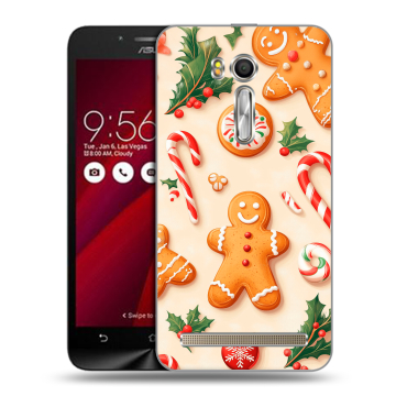 Пластиковый чехол на ASUS Zenfone Go 5.5 с принтом Новый год Пластиковый чехол на ASUS Zenfone Go 5.5 с принтом Новый год