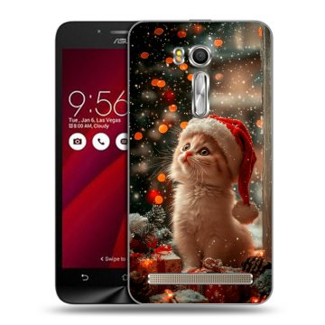 Пластиковый чехол на ASUS Zenfone Go 5.5 с принтом Новый год Пластиковый чехол на ASUS Zenfone Go 5.5 с принтом Новый год