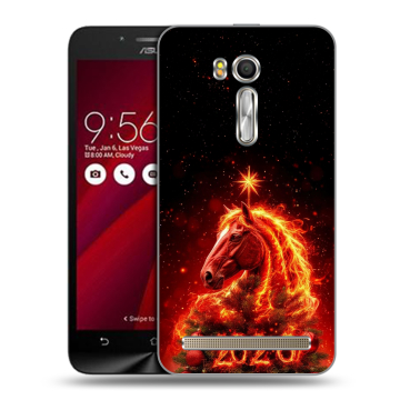 Пластиковый чехол на ASUS Zenfone Go 5.5 с принтом Новый год Пластиковый чехол на ASUS Zenfone Go 5.5 с принтом Новый год