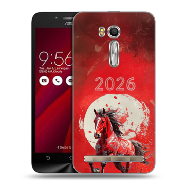 Пластиковый чехол на ASUS Zenfone Go 5.5 с принтом Новый год Пластиковый чехол на ASUS Zenfone Go 5.5 с принтом Новый год