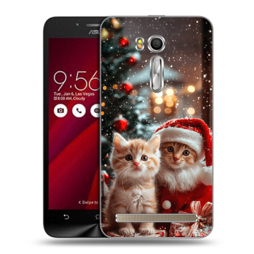 Пластиковый чехол на ASUS Zenfone Go 5.5 с принтом Новый год Пластиковый чехол на ASUS Zenfone Go 5.5 с принтом Новый год