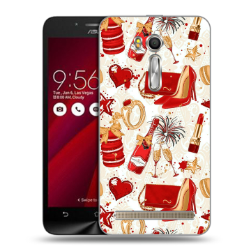 Пластиковый чехол на ASUS Zenfone Go 5.5 с принтом Новый год Пластиковый чехол на ASUS Zenfone Go 5.5 с принтом Новый год