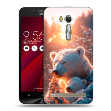 Пластиковый чехол на ASUS Zenfone Go 5.5 с принтом Новый год