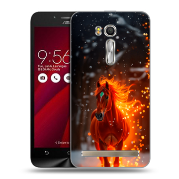 Пластиковый чехол на ASUS Zenfone Go 5.5 с принтом Новый год