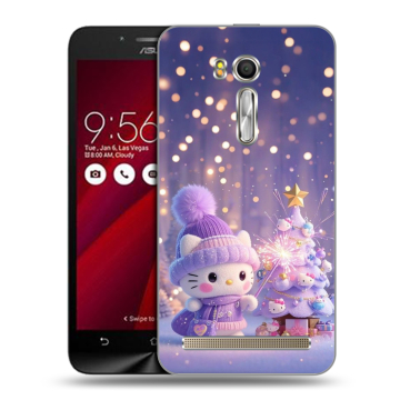 Пластиковый чехол на ASUS Zenfone Go 5.5 с принтом Новый год