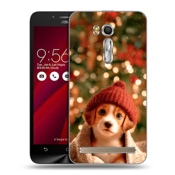 Пластиковый чехол на ASUS Zenfone Go 5.5 с принтом Новый год