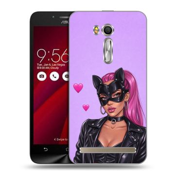 Пластиковый чехол на ASUS Zenfone Go 5.5 с принтом женский
