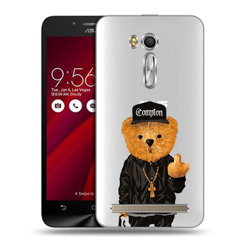 Пластиковый чехол на ASUS Zenfone Go 5.5 с принтом Мишка Пластиковый чехол на ASUS Zenfone Go 5.5 с принтом Мишка