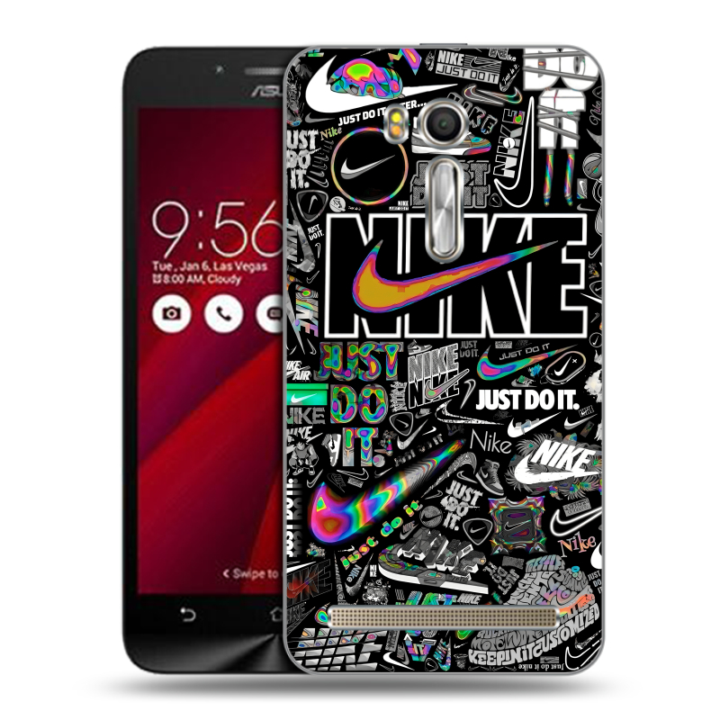 Пластиковый чехол на ASUS Zenfone Go 5.5 с принтом Найк Пластиковый чехол на ASUS Zenfone Go 5.5 с принтом Найк