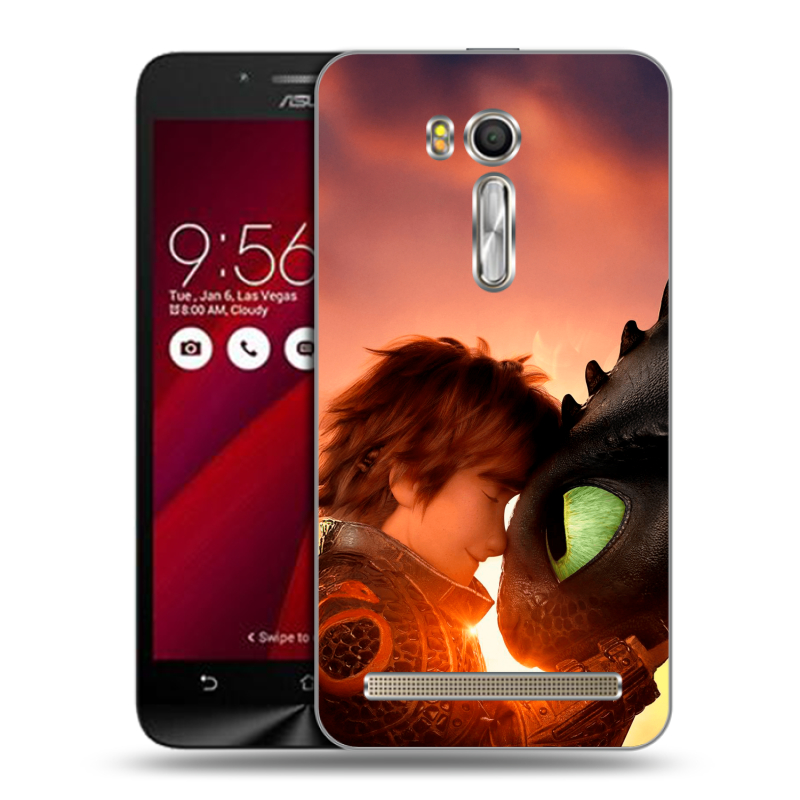 Пластиковый чехол на ASUS Zenfone Go 5.5 с принтом Как приручить дракона Пластиковый чехол на ASUS Zenfone Go 5.5 с принтом Как приручить дракона