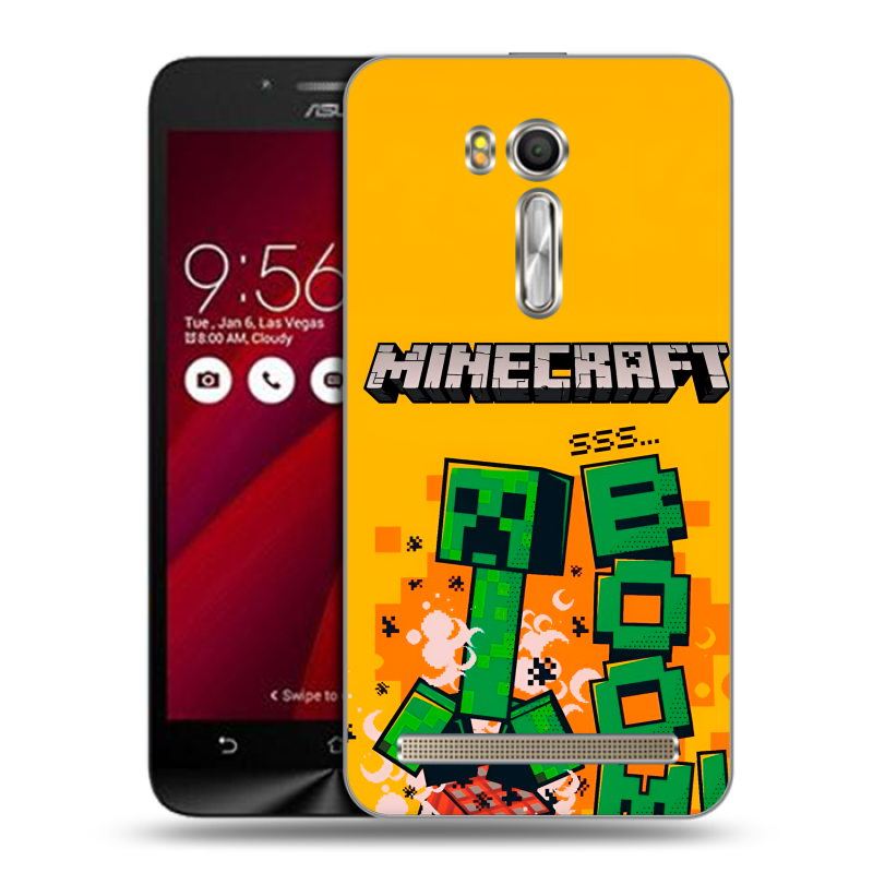 Пластиковый чехол на ASUS Zenfone Go 5.5 с принтом Майнкрафт Minecraft Пластиковый чехол на ASUS Zenfone Go 5.5 с принтом Майнкрафт Minecraft