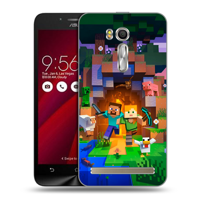 Пластиковый чехол на ASUS Zenfone Go 5.5 с принтом Майнкрафт Minecraft Пластиковый чехол на ASUS Zenfone Go 5.5 с принтом Майнкрафт Minecraft