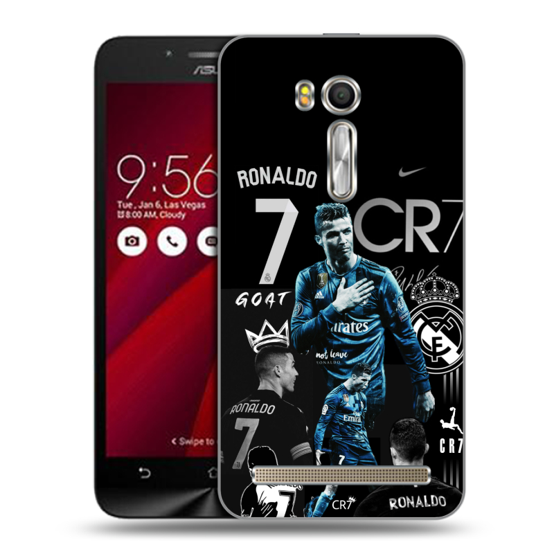 Пластиковый чехол на ASUS ZenFone Go 5.5 с принтом Реал Роналдо Пластиковый чехол на ASUS ZenFone Go 5.5 с принтом Реал Роналдо