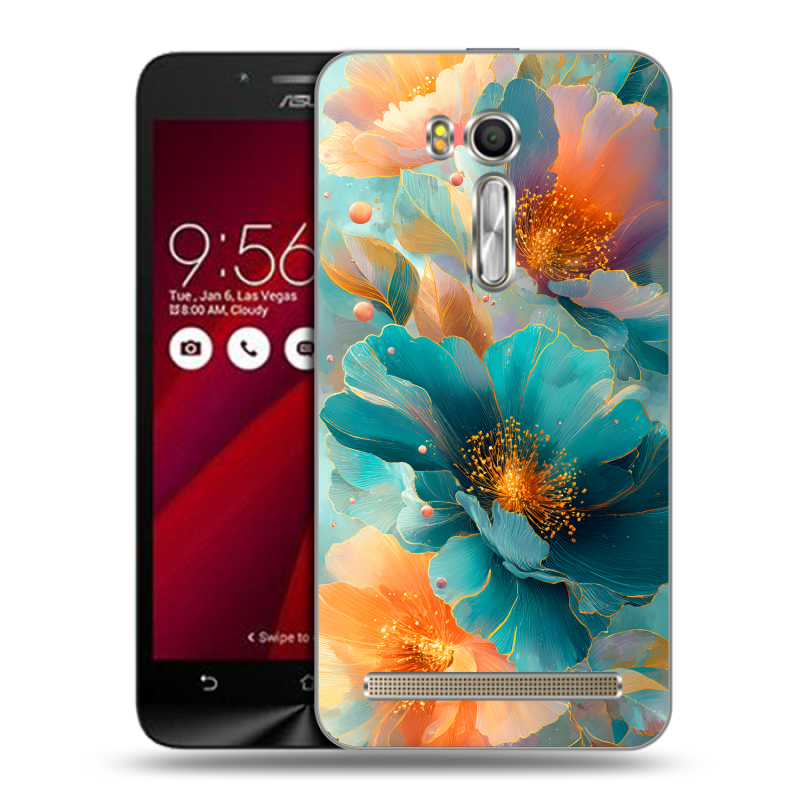 Пластиковый чехол на ASUS Zenfone Go 5.5 с принтом Цветы Пластиковый чехол на ASUS Zenfone Go 5.5 с принтом Цветы