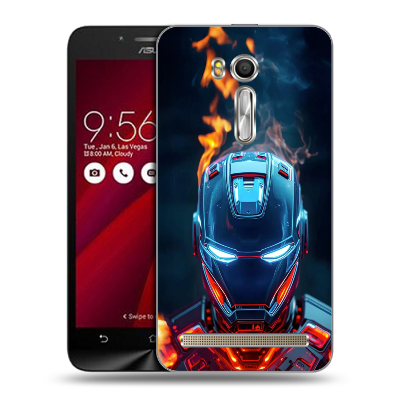 Пластиковый чехол на ASUS Zenfone Go 5.5 с принтом IronMan Железный человек Пластиковый чехол на ASUS Zenfone Go 5.5 с принтом IronMan Железный человек