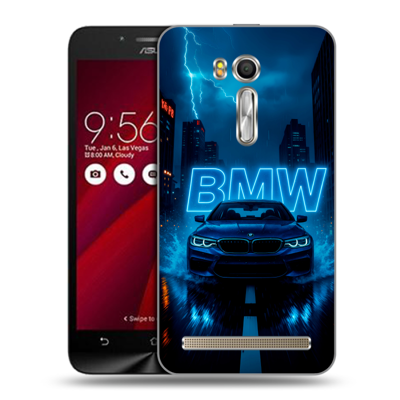 Пластиковый чехол на ASUS Zenfone Go 5.5 с принтом BMW БМВ Пластиковый чехол на ASUS Zenfone Go 5.5 с принтом BMW БМВ