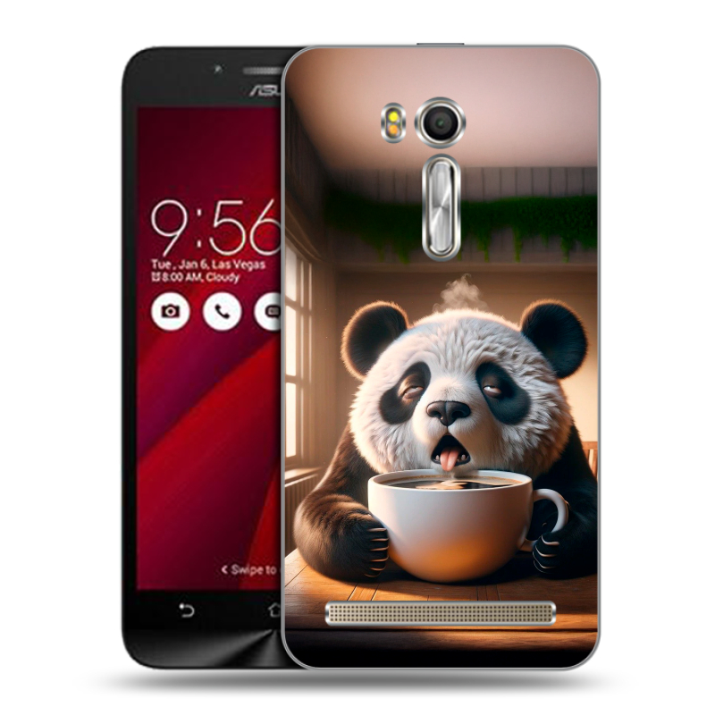 Пластиковый чехол на ASUS Zenfone Go 5.5 с принтом смешная панда Пластиковый чехол на ASUS Zenfone Go 5.5 с принтом смешная панда