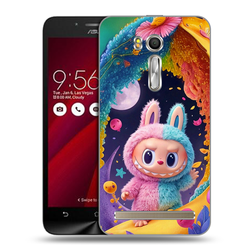 Пластиковый чехол на ASUS Zenfone Go 5.5 с принтом Labubu Лабубу Пластиковый чехол на ASUS Zenfone Go 5.5 с принтом Labubu Лабубу