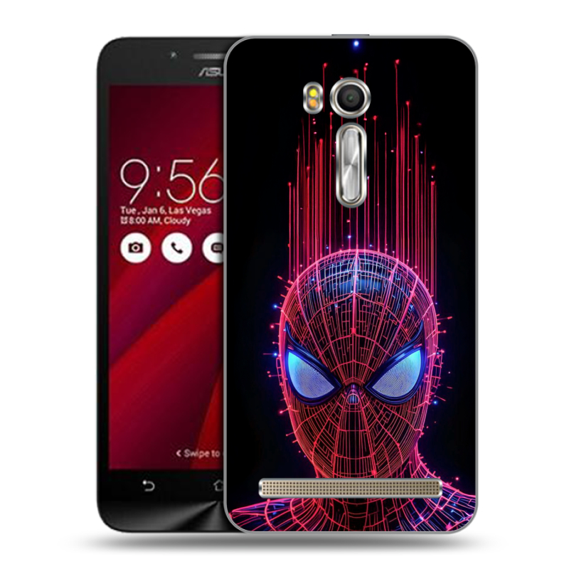 Пластиковый чехол на ASUS Zenfone Go 5.5 с принтом Spiderman Человек паук Пластиковый чехол на ASUS Zenfone Go 5.5 с принтом Spiderman Человек паук