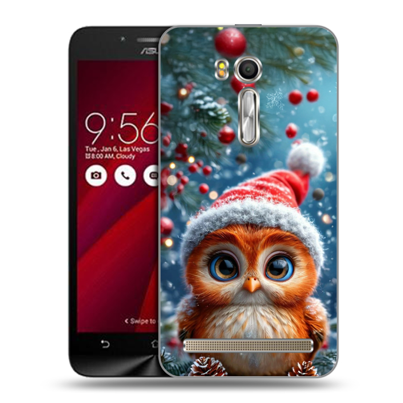 Пластиковый чехол на ASUS Zenfone Go 5.5 с принтом Новый год Пластиковый чехол на ASUS Zenfone Go 5.5 с принтом Новый год