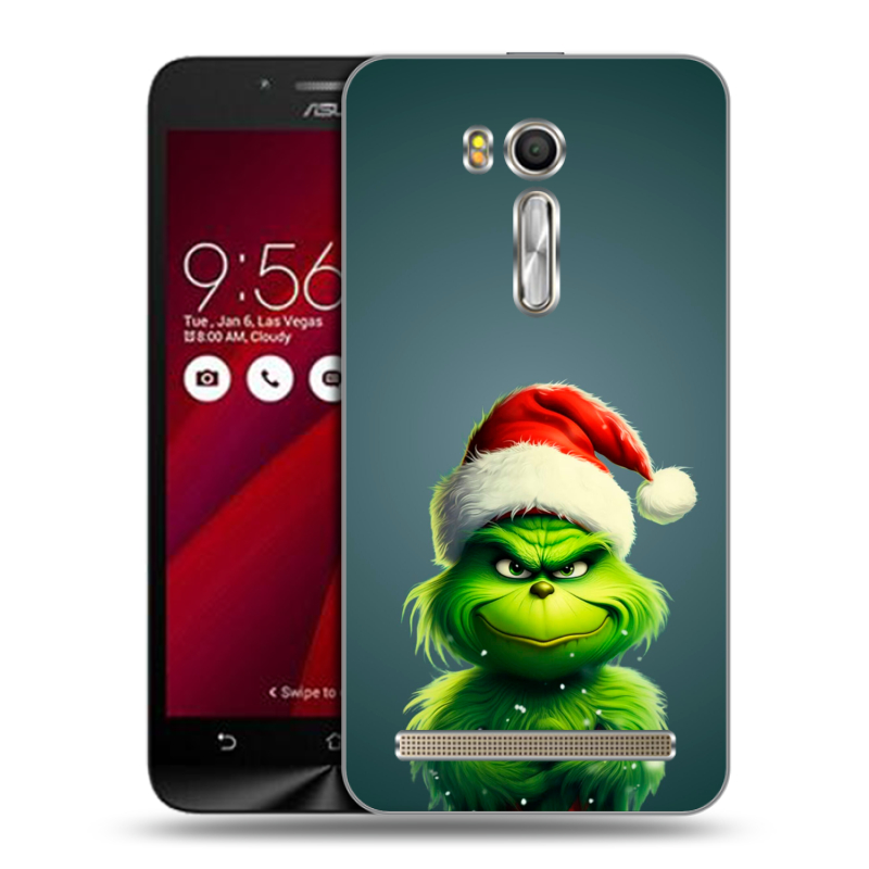 Пластиковый чехол на ASUS Zenfone Go 5.5 с принтом Новый год Пластиковый чехол на ASUS Zenfone Go 5.5 с принтом Новый год