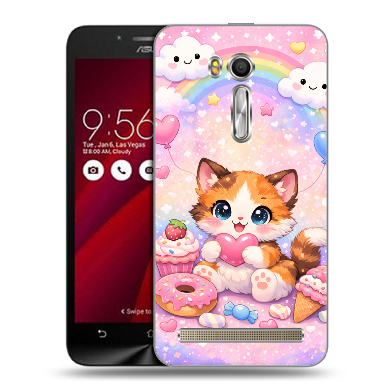 Пластиковый чехол на ASUS Zenfone Go 5.5 с принтом для девочек Пластиковый чехол на ASUS Zenfone Go 5.5 с принтом для девочек