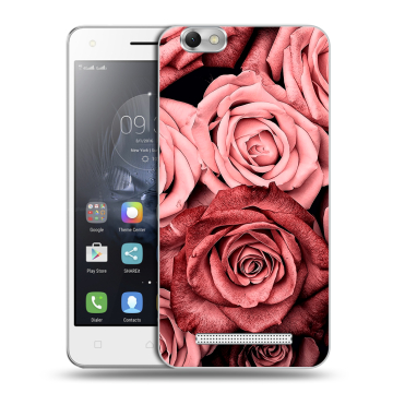 Силиконовый чехол на Lenovo Vibe C с принтом Цветы розы