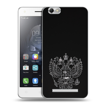 Силиконовый чехол на Lenovo Vibe C с принтом Герб России