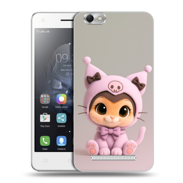 Силиконовый чехол на Lenovo Vibe C с принтом Куроми Kuromi 