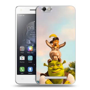 Силиконовый чехол на Lenovo Vibe C с принтом Шрек Shrek