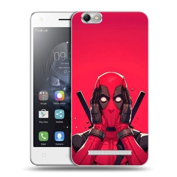 Силиконовый чехол на Lenovo Vibe C с принтом Дедпул Deadpool
