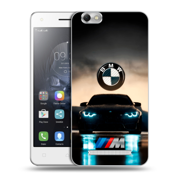 Силиконовый чехол на Lenovo Vibe C с принтом БМВ BMW