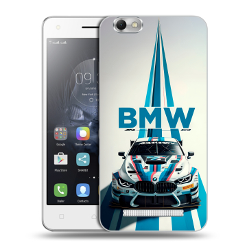Силиконовый чехол на Lenovo Vibe C с принтом БМВ BMW