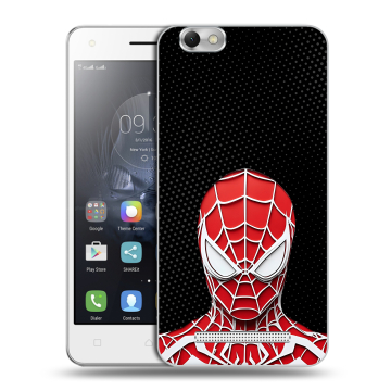 Силиконовый чехол на Lenovo Vibe C с принтом человек паук spiderman