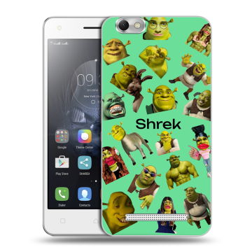 Силиконовый чехол на Lenovo Vibe C с принтом Шрек Shrek