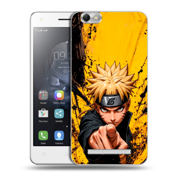 Силиконовый чехол на Lenovo Vibe C с принтом Naruto Наруто